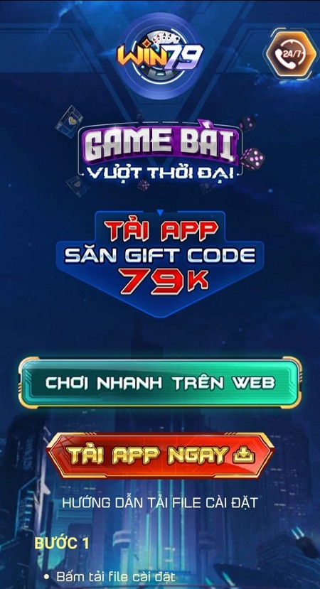 Chơi game WIN79 trên điện thoại