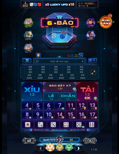 Game sicbo ufo mới lạ của WIN79